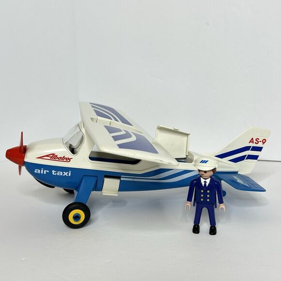 Playmobil 7590 Classic Edition Air Taxi The Albatros Taildragger Airplane Pilot - Picture 1 of 10